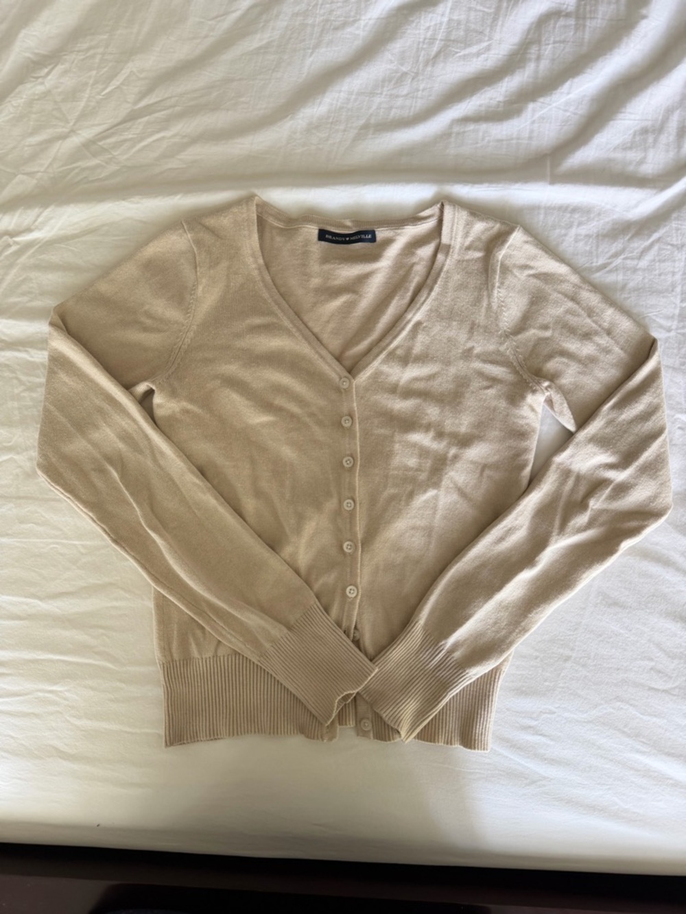 Brandy Melville V-Neck Button Shannon Cardigan